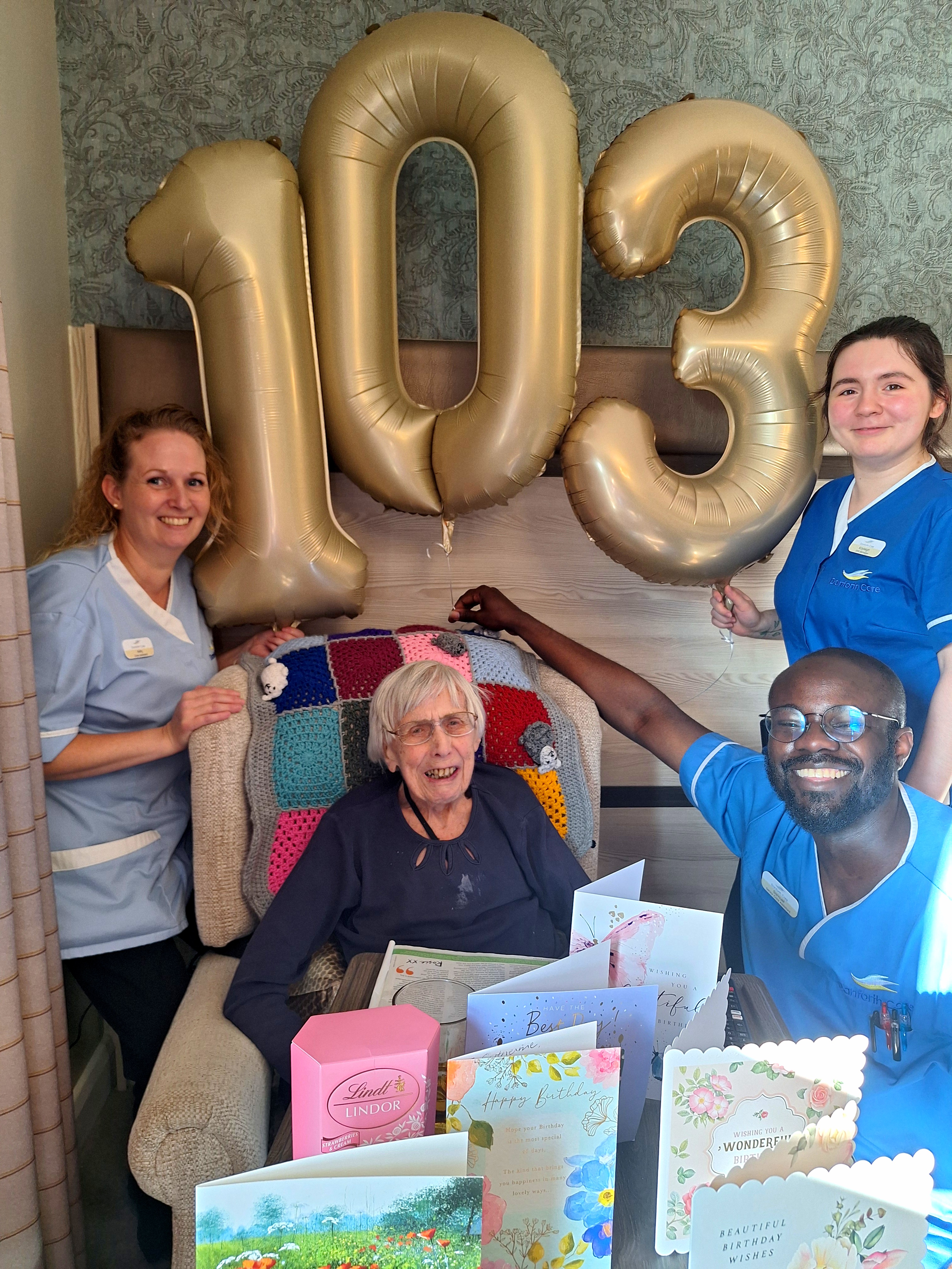 Catherine Celebrates 103rd Birthday at Coronation House