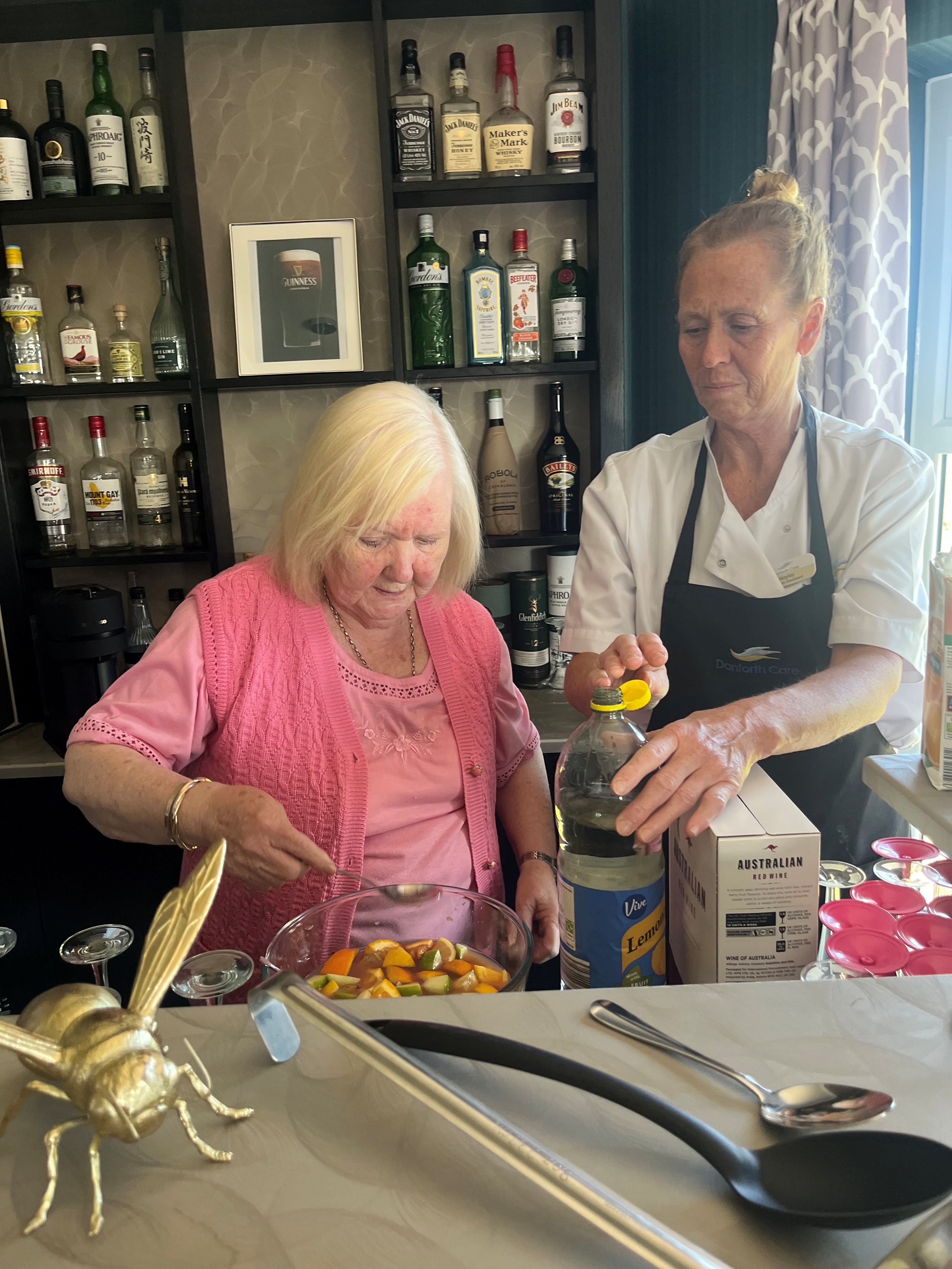 Avril's Back Behind the Bar at Holly Grange House