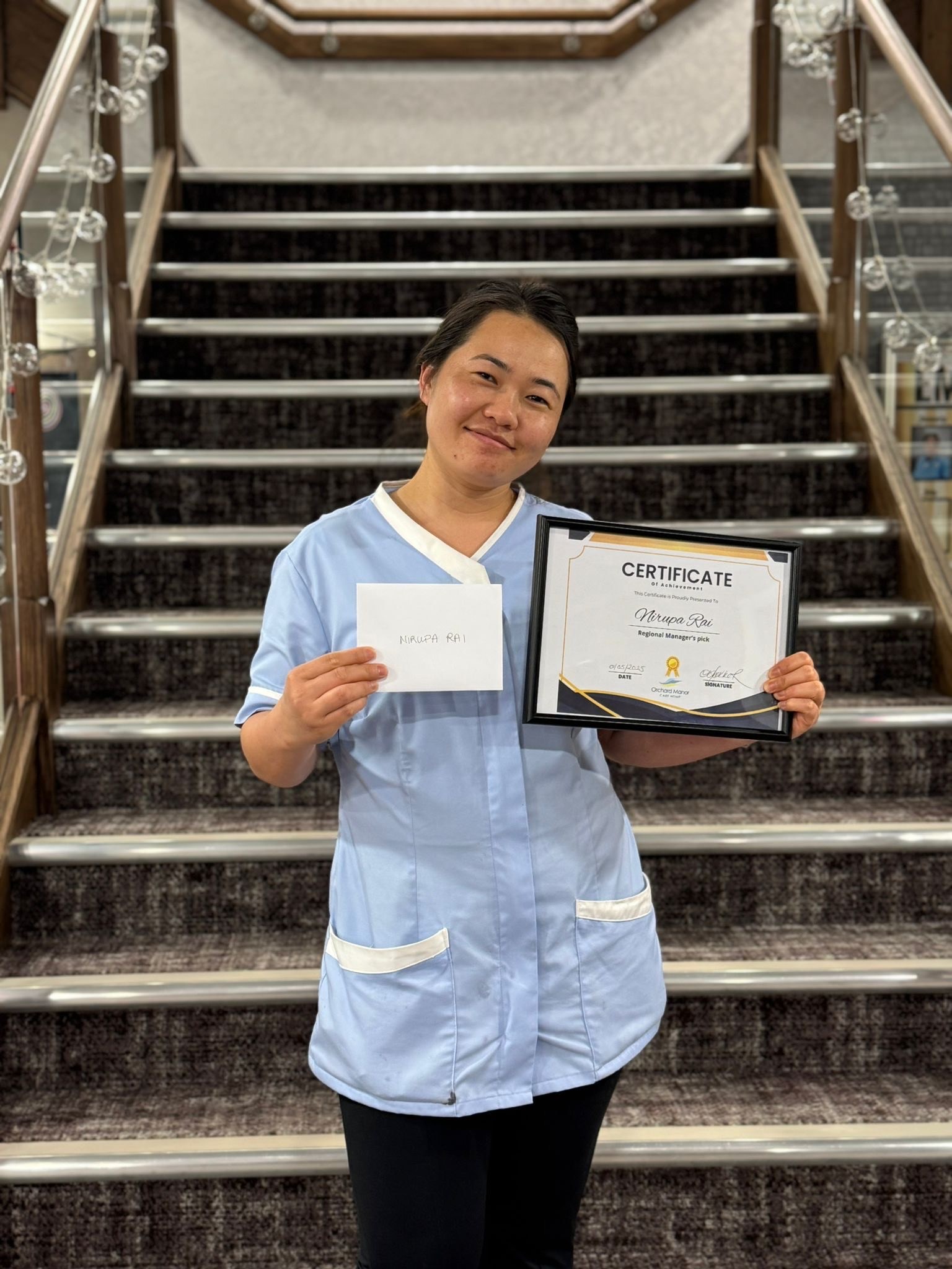 Nirupa Shines as Orchard Manor's Care Star of the Month