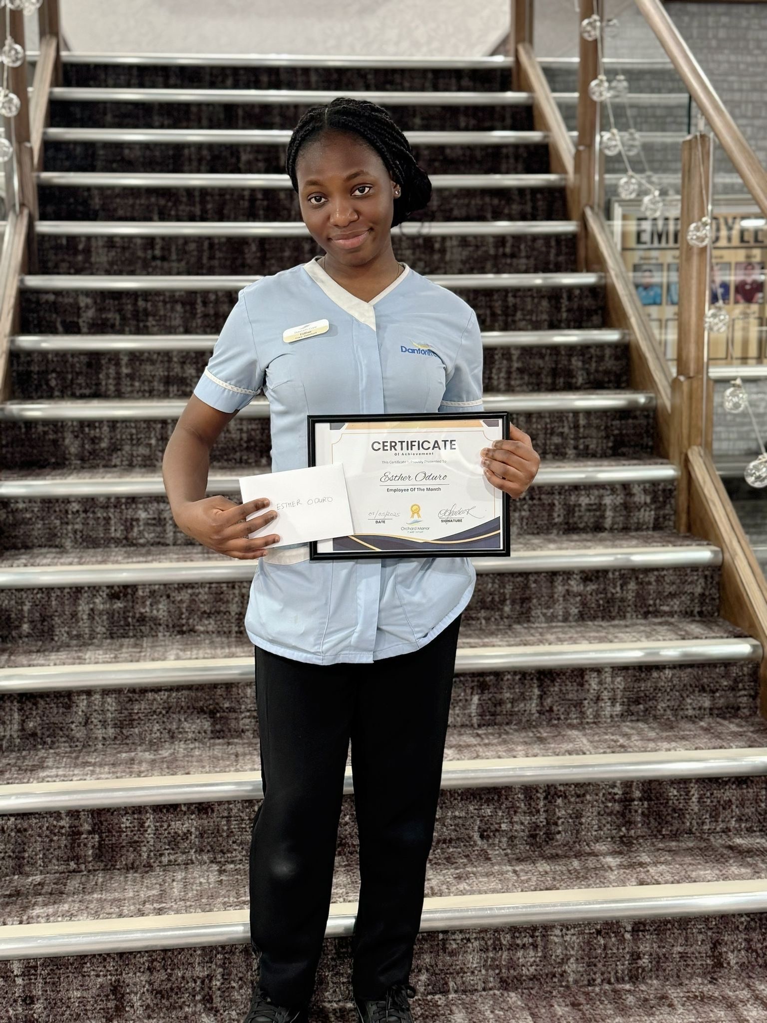 Orchard Manor Celebrates Esther as Caregiver of the Month