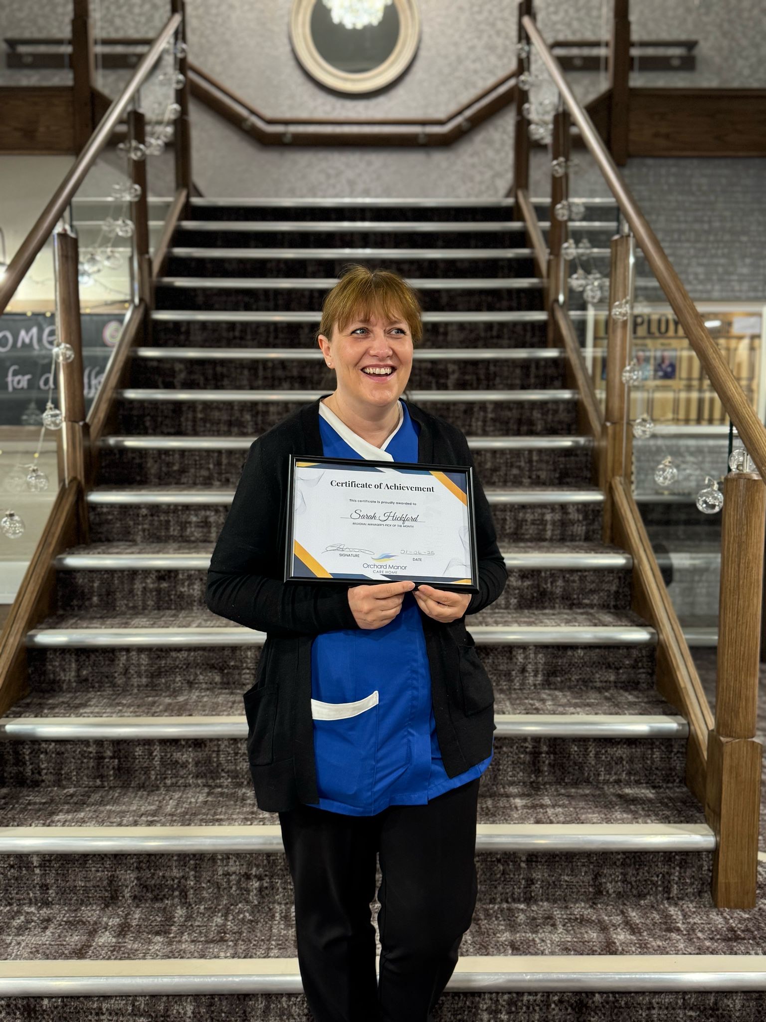 Orchard Manor Celebrates Sarah Hickford's Exceptional Dedication