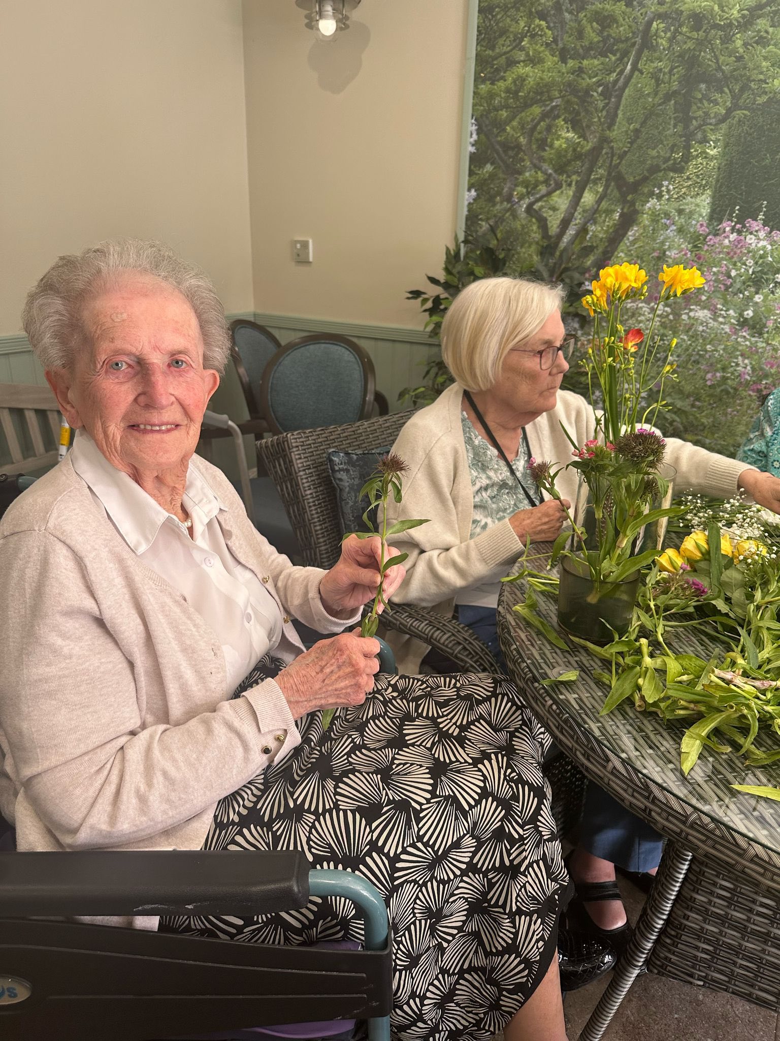 Pear Tree House Blossoms with Joyful Flower Arranging Session