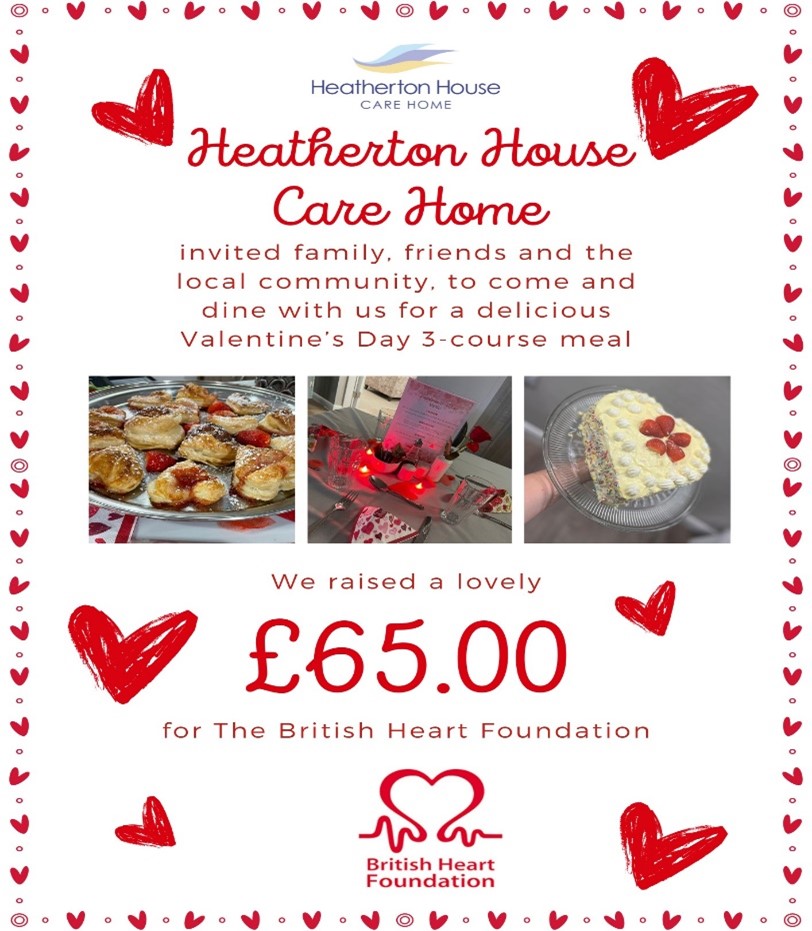Spreading Love and Support for the British Heart Foundation at Heatherton House